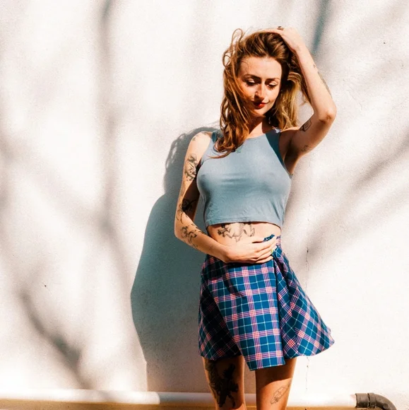 Urban Outfitters Skirts Plaid Urban Outfitters Circle Skirt